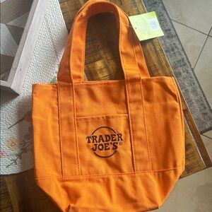 Trader Joe's Vibrant Orange Tote